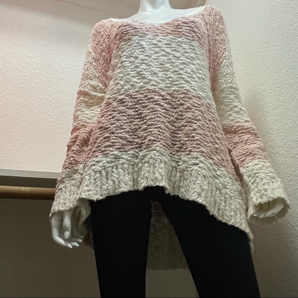 Free People • Striped Songbird Rugby Sweater Sz M - Picture 4 of 8